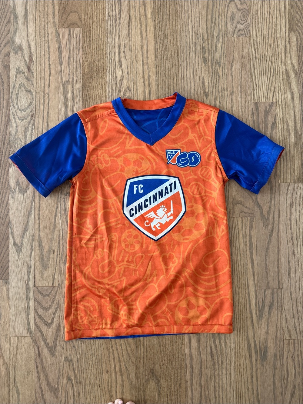FC Cincinnati Kids' Orange & Blue Short Sleeve Jersey